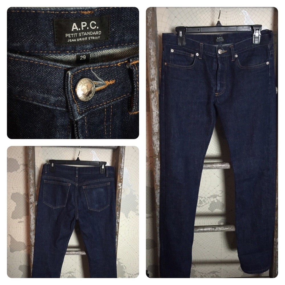 A.P.C petit standard jeans 29” EUC